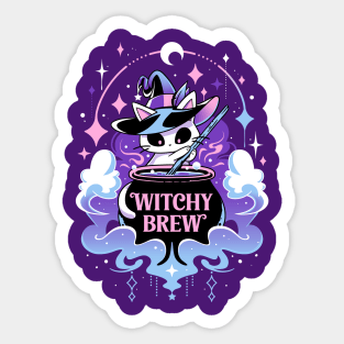 Witchy Cat Potion - Kawaii Magic Sticker